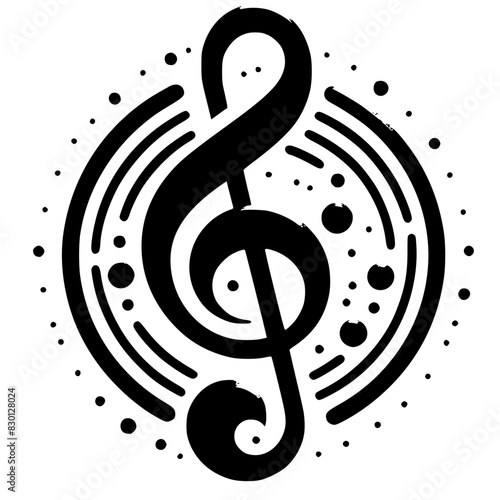 treble clef vector, vector art ready for your logo brand.