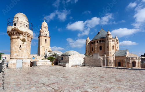 The roof top of the Upper room also called the Cenacle - this is where the room of the last supper is located in the building of the Tomb of David, Jerusalem Israel photo