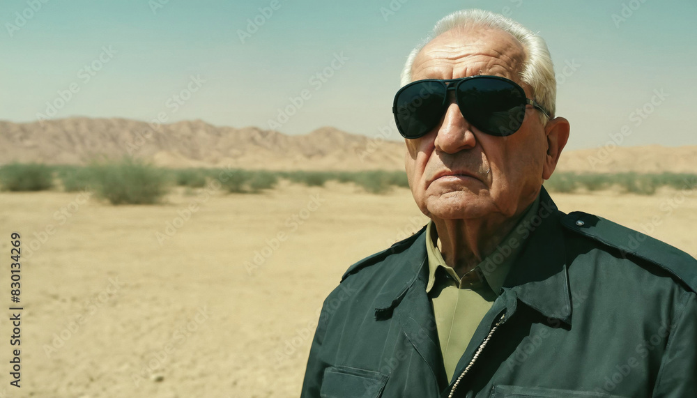 photo of older commander soldier in combat armor outfit on mission scene , generative AI photo of older commander soldier in combat armor outfit on mission scene , generative AI