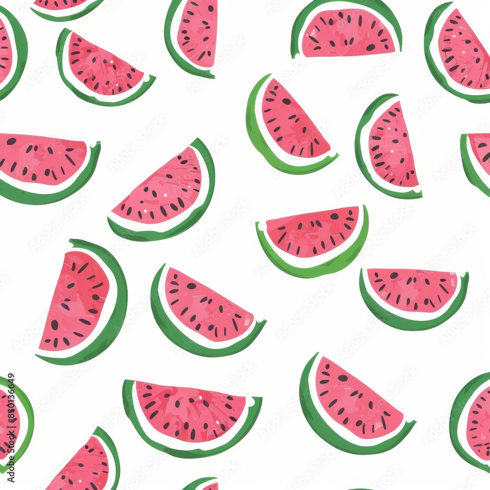 Cute Pastel Colour Watermelon Pattern White Background l Juicy Red Sliced Fruit Design Wallpaper l Fresh and Sweet Ananas Dessert Summer Print l Tropical Image Illustration Cute Pastel Colour Watermelon Pattern White Background l Juicy Red Sliced Fruit Design Wallpaper l Fresh and Sweet Ananas Dessert Summer Print l Tropical Image Illustration