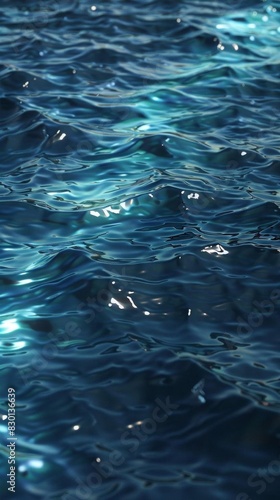 3D render of Reflective Water 3d render texture Pbr style photo