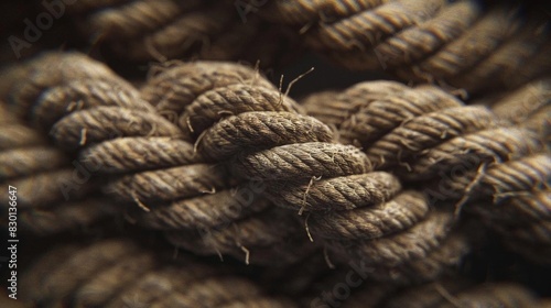 3D render of Rope 3d render texture Pbr style