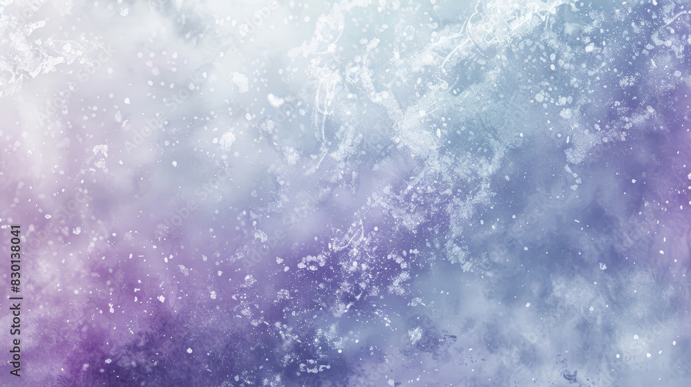 Obraz premium Dreamy winter background with lavender mint grey blend misty textures and luminous particles wallpaper