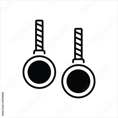 Gymnastic Rings vector icon