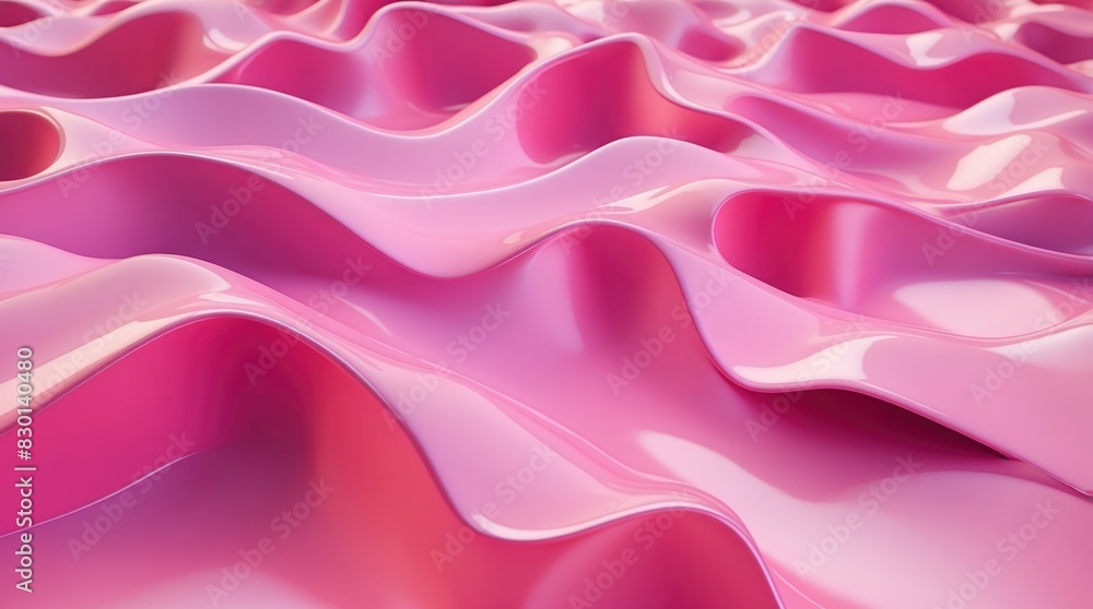 Holographic Pink Gradient Abstract 3D Background Holographic Pink Gradient Abstract 3D Background