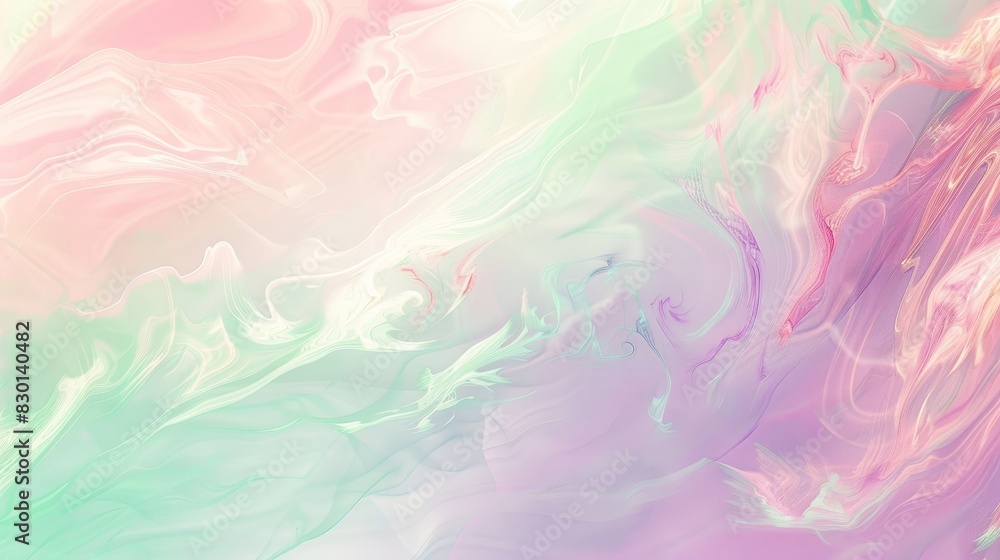 Abstract background with pastel pink green and lavender smooth blends wallpaper