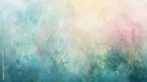 Soft pastel blues pinks and greens in dreamy abstract wallpaper photo