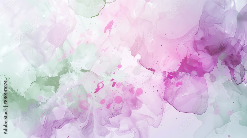 Vibrant abstract with pinks greens and lavender ink-like patterns wallpaper Vibrant abstract with pinks greens and lavender ink-like patterns wallpaper