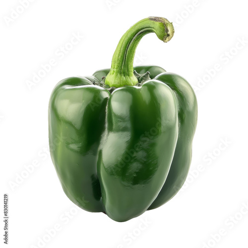 Green pepper isolated on white background