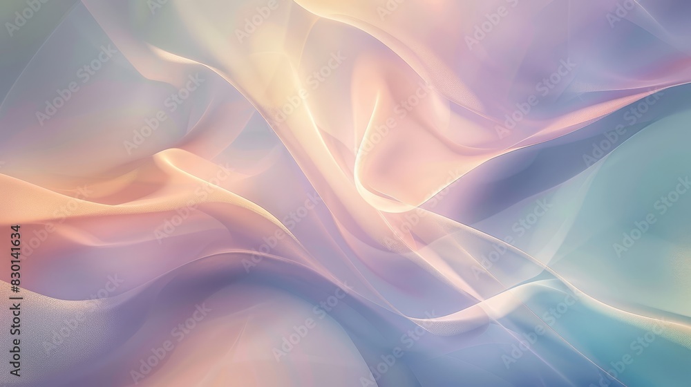 Abstract background with pastel lavender teal and peach light glows wallpaper
