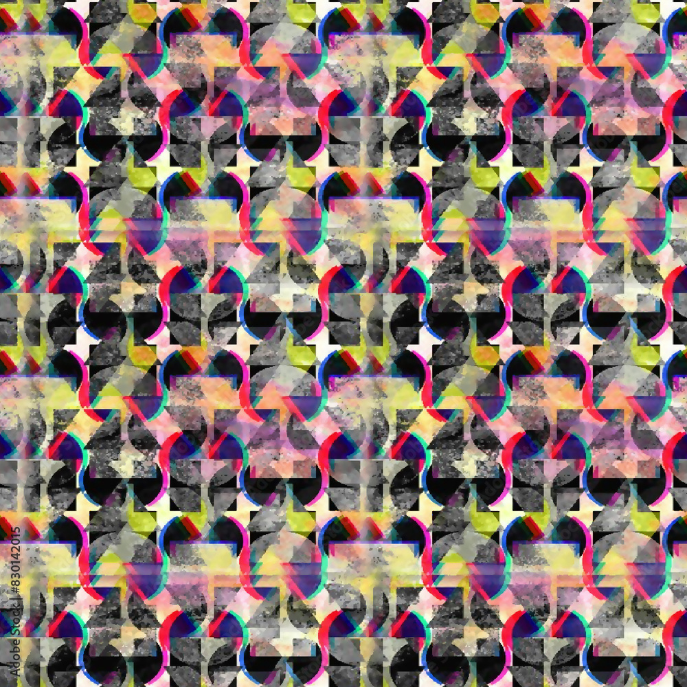 Fototapeta premium Seamless Print Shibori pattern and tie-dye allover textile Shibori allovers pattern design