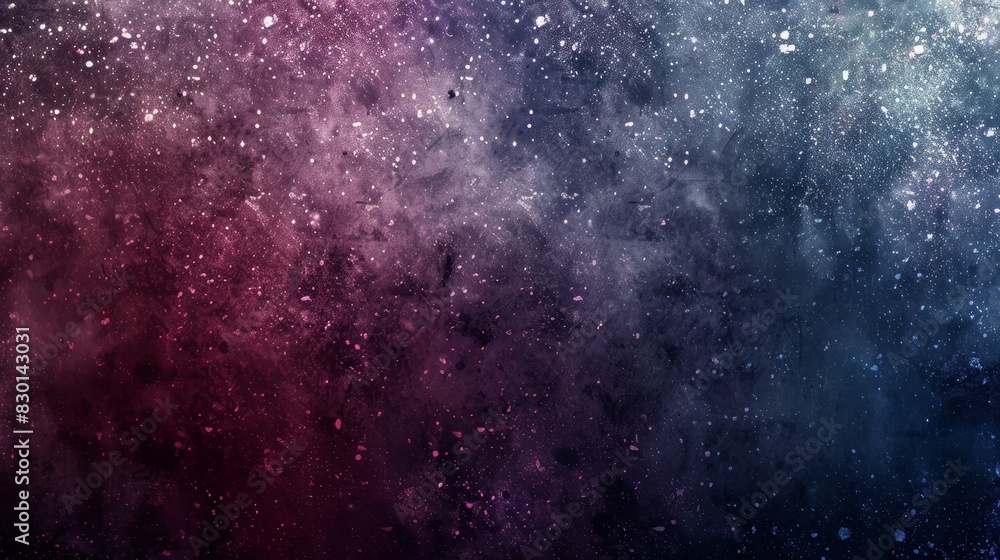 Fototapeta premium Rich navy deep burgundy and frosted silver abstract with gradient blends scattered sparkles and hints of elegance wallpaper
