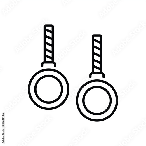 Gymnastic Rings vector icon