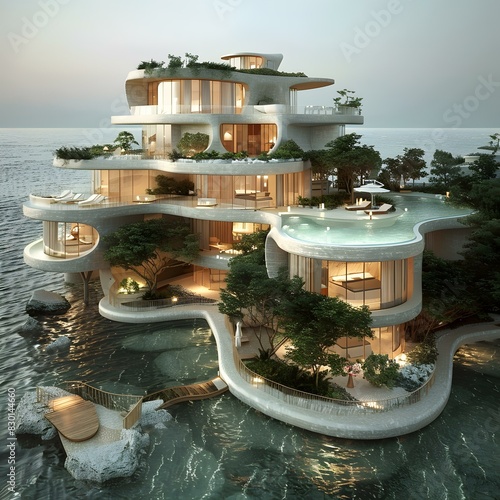 Luxury villa on the sea