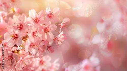 Beautiful Sakura Blossoms with Soft Bokeh