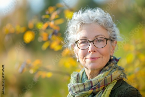 Mature environmental consultant, confident, professional, digital SLR, standard zoom, daytime, field portrait, digital, high realism, outdoor light. , background blur