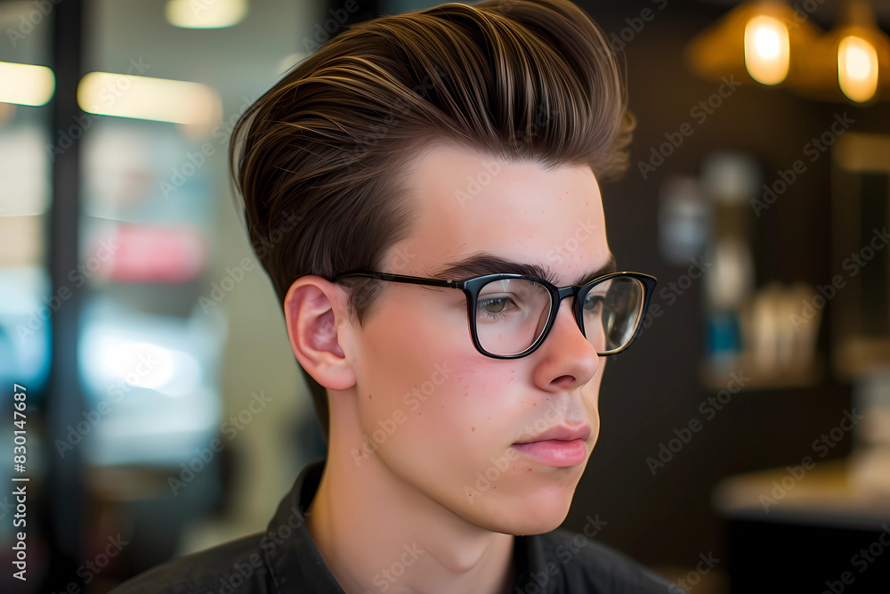 Quiff - A voluminous hairstyle where the front section of the hair is swept upward and back, creating height and a sense of retro sophistication Quiff - A voluminous hairstyle where the front section of the hair is swept upward and back, creating height and a sense of retro sophistication