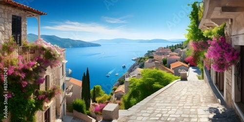 Explore Croatias stunning architectural heritage along the Adriatic coast for a memorable trip. Concept Croatia, Architecture, Adriatic Coast, Heritage, Trip photo