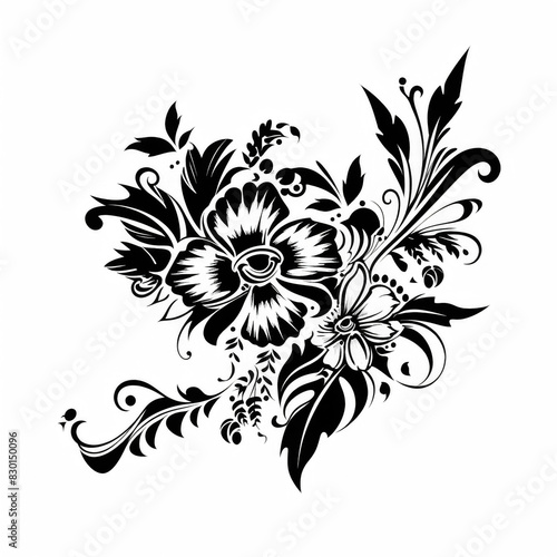 PNG Transparent of Intricate beautiful flower artwork