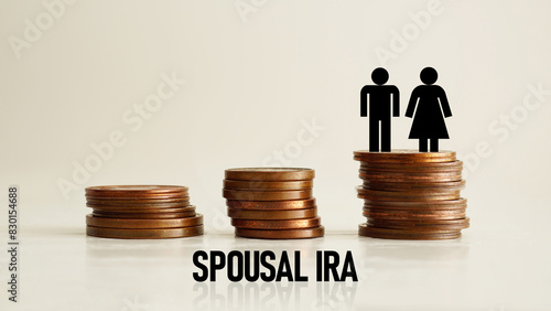 Spousal IRA is shown using the text. Individual retirement account