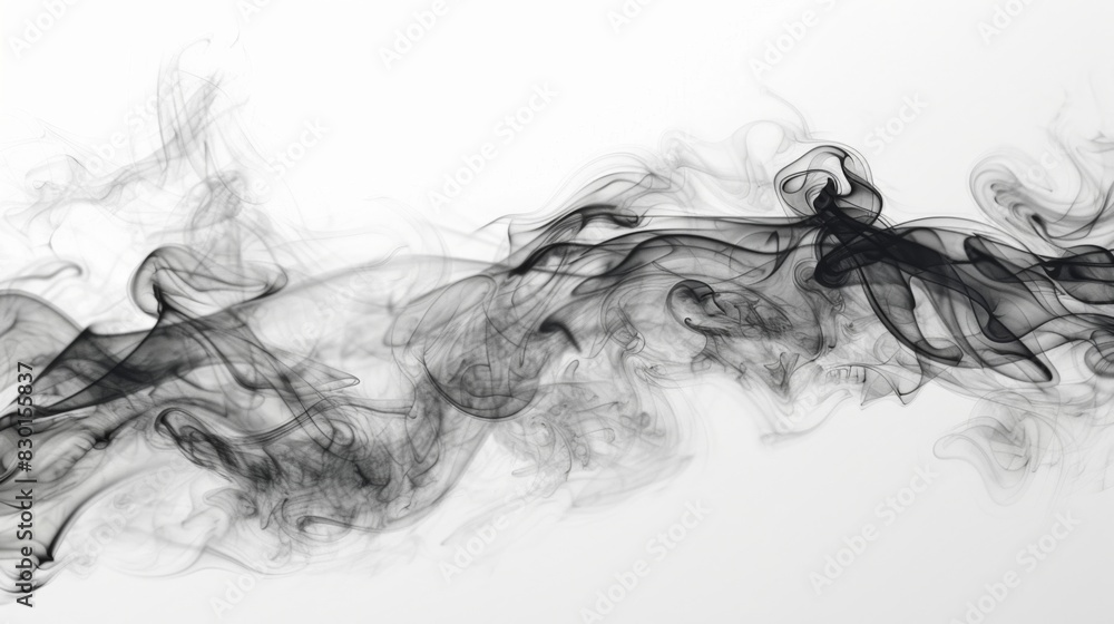 Fototapeta premium Smoke fog abstract background illustration generated by AI