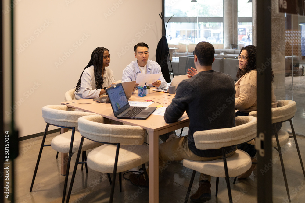 Diverse Team in a Creative Coworking Meeting Diverse Team in a Creative Coworking Meeting
