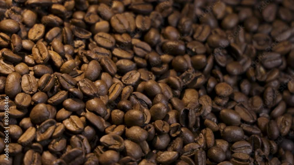 Hypnotic Slow-Motion Movement of Coffee Beans Hypnotic Slow-Motion Movement of Coffee Beans