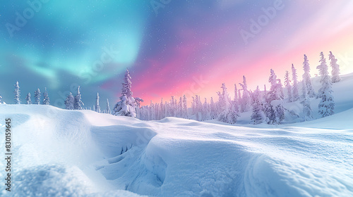 breathtaking image of Northern Lights dancing across night sky above snowy Arctic landscape painting heaven vibrant hue of green blue purple aurora borealis s ethereal beauty celestial spectacle capti