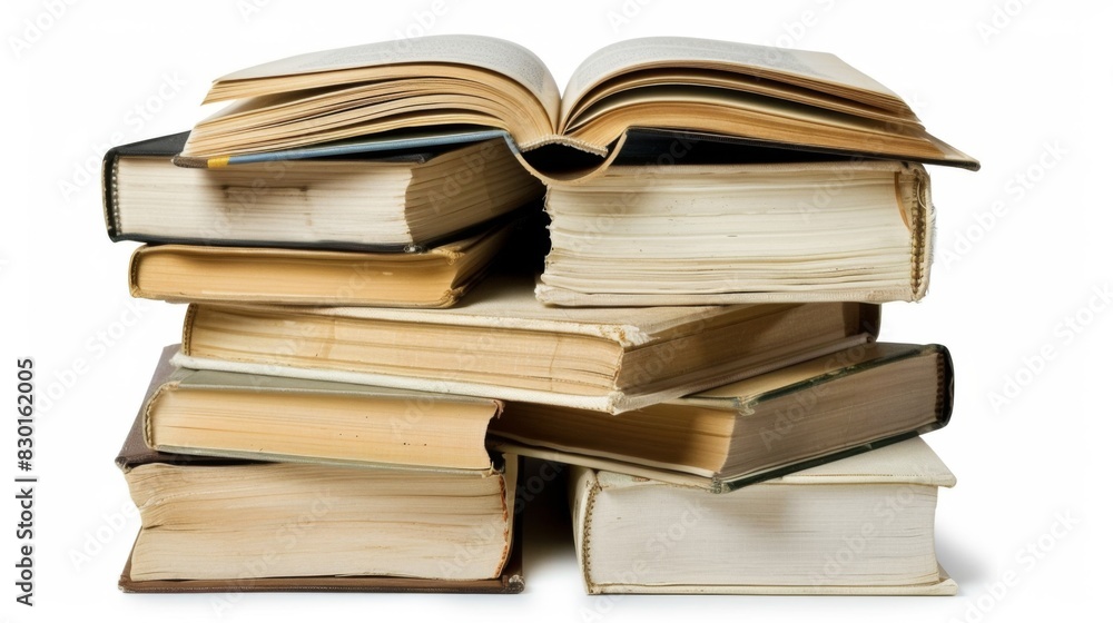 Books background. School concept generated by ai Books background. School concept generated by ai