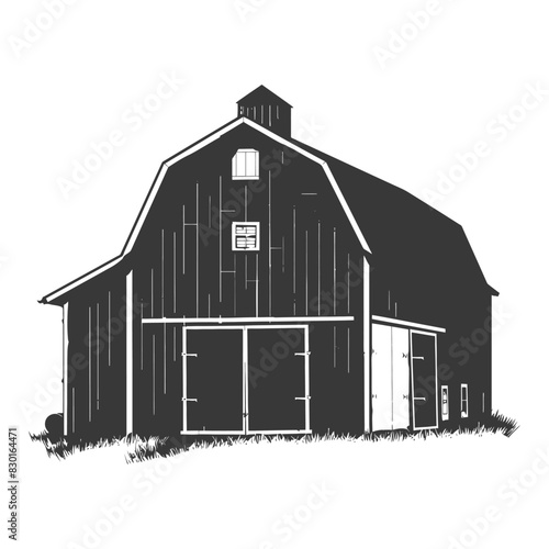 silhouette barn black color only