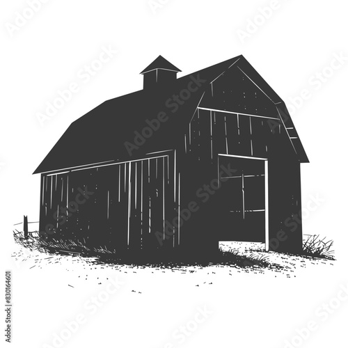 silhouette barn black color only