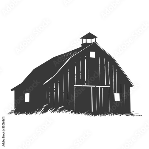 silhouette barn black color only
