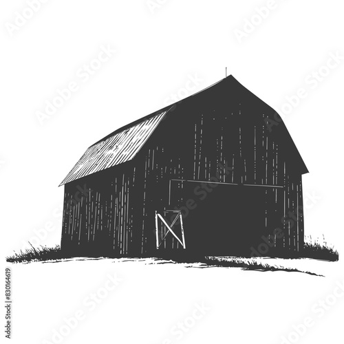 silhouette barn black color only