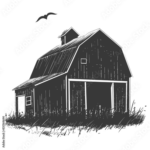 silhouette barn black color only