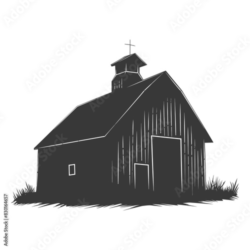 silhouette barn black color only