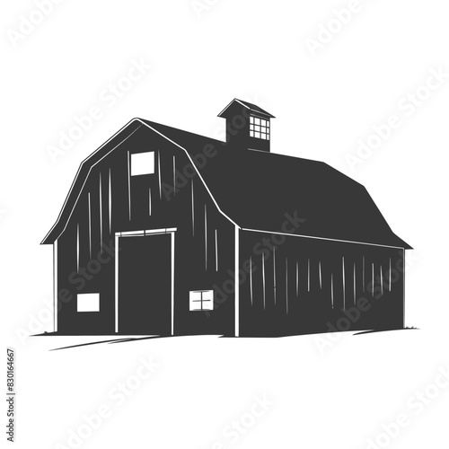 silhouette barn black color only