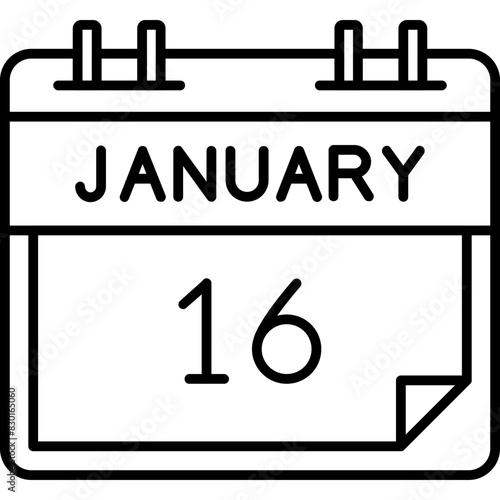 16 - January 16 Icon