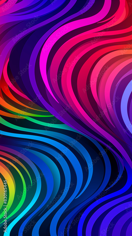 Fototapeta premium Abstract Image, Spirals and Vortices, Pattern Style Texture, Wallpaper, Background, Cell Phone and Smartphone Cover, Computer Screen, Cell Phone and Smartphone Screen, 9:16 Format - PNG