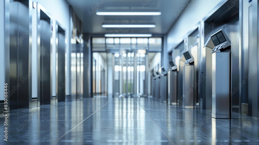Electronic turnstile access system for buildings.
Electronic turnstile access system for buildings.