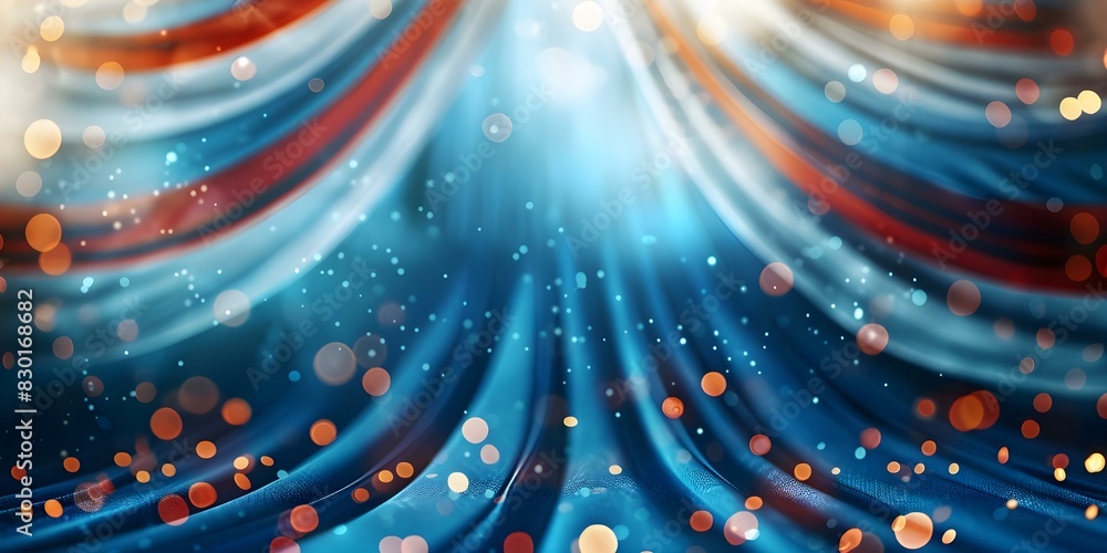 Promotional Background with Circus Theme in White, Blue, and Red Colors. Concept Circus Theme, Promotional Background, White, Blue, Red Colors Promotional Background with Circus Theme in White, Blue, and Red Colors. Concept Circus Theme, Promotional Background, White, Blue, Red Colors