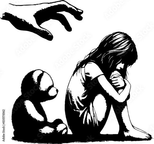 image of a sad girl,domestic violence
