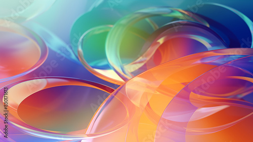 Abstract Image, Overlapping Translucent Circles, Pattern Style Texture, Wallpaper, Background, Cell Phone and Smartphone Cover, Computer Screen, Cell Phone and Smartphone Screen, 16:9 Format - PNG