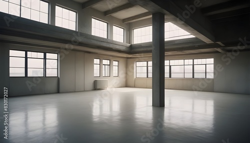 An empty loft livingroom penthouse NY Madrid London for Augmented reality mockup pattern frame