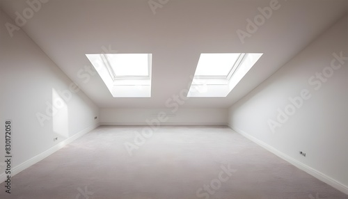 Wallpaper Mural An empty loft livingroom penthouse NY,Madrid,London for Augmented reality mockup pattern frame Torontodigital.ca