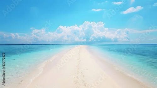 白い砂浜と美しい晴れた南国の風景 photo