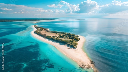 白い砂浜と美しい晴れた南国の風景 photo