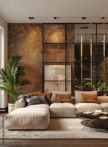 Modern minimalist living room