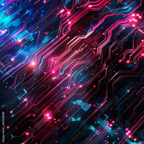 abstract background with circuit board
