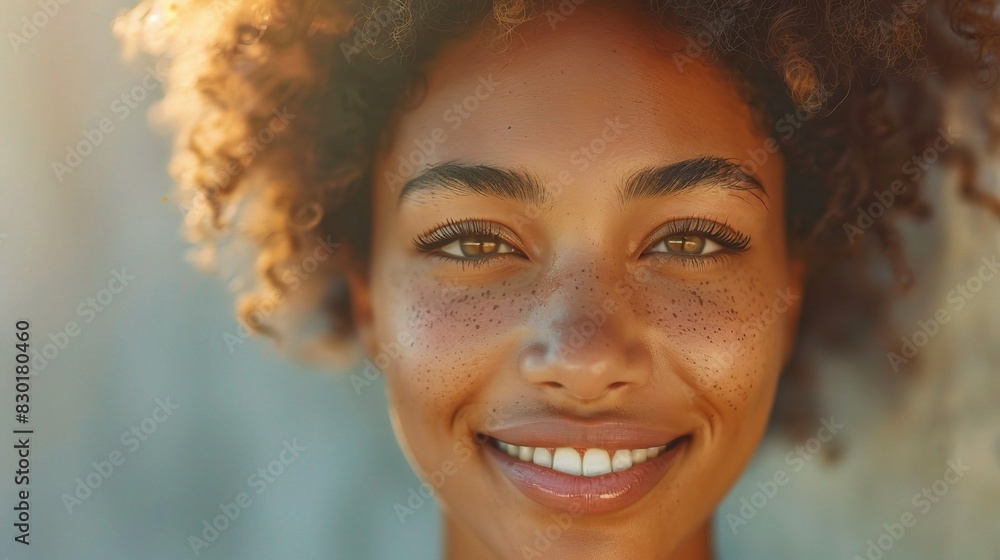 woman with a bright smile, her eyes glimmering with inner strength and confidence as she accepts her potential and power woman with a bright smile, her eyes glimmering with inner strength and confidence as she accepts her potential and power