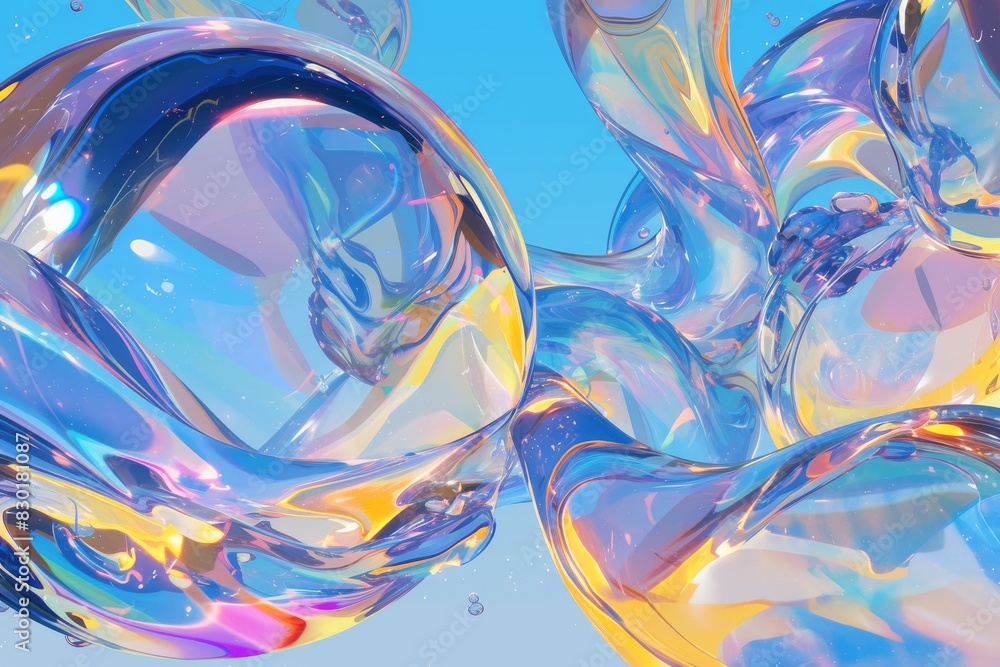 Obraz premium Creative liquid backgrounds for artistic projects